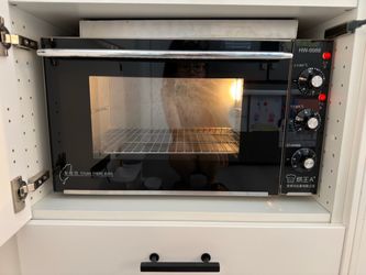 Professional top and bottom heat oven with 2 baking pan