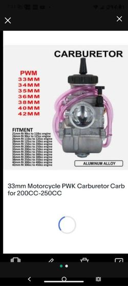 MOTORCYCLE CARBURETOR BRAND NEW 33MM FITS 200cc AND 250