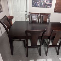 luxury dining room set with 6 chairs and a buffet 