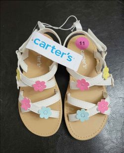Girls carters sandals size 11
