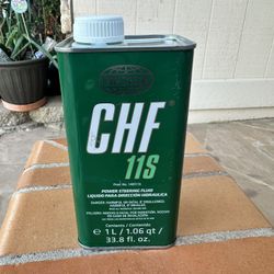 CHF 11S power steering fluid for Mercedes or whatever uses this type of oil.