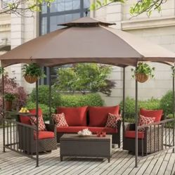 Gazebo — Sunjoy 11.4' x 13.2' Madison Pavilion Hex Gazebo