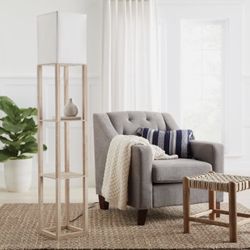 Floor Lamp With Shelves 3 Way Rotary Switch