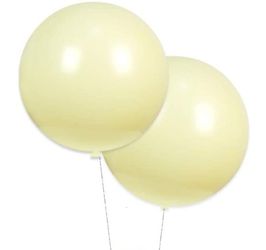 24in 2pc Big Yellow Ballons For Garland Kids Birthday Party Celebration Decor
