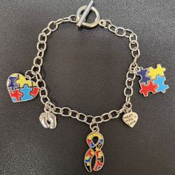 Autism Awareness Charm Bracelet
