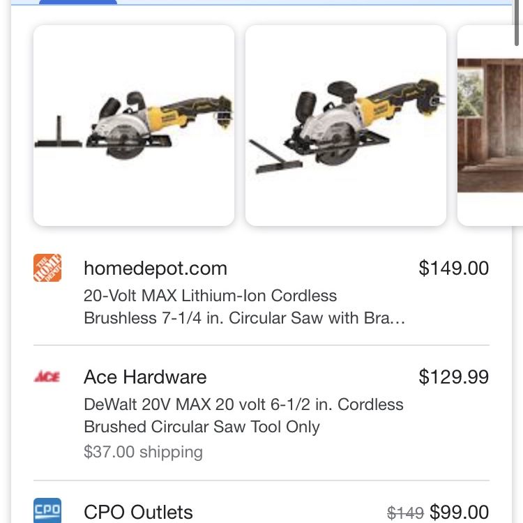 Dewalt 20v Max Circular Saw