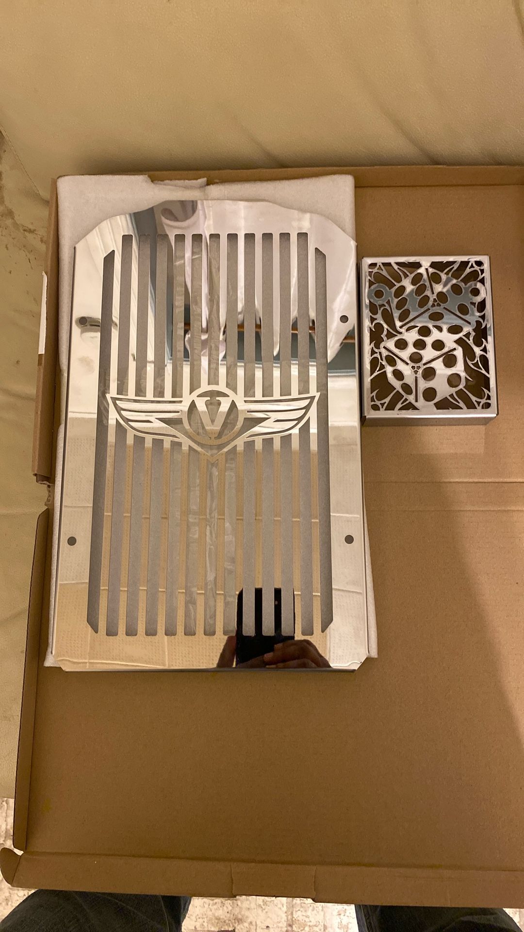 Chrome Radiator Guard & Voltage Guard