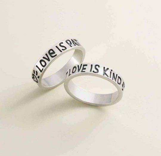 *Retired* James Avery Love is kind love is patient ring