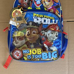 PAW Patrol On A Roll 16" Kids School Multipurpose Laptop Backpack Blue - NEW