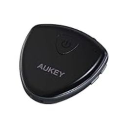 AUKEY Bluetooth Audio Transmitter and Receiver, 2-in-1 Wireless Audio Adapter with Dual Bluetooth Link for Headphones, TVs and More