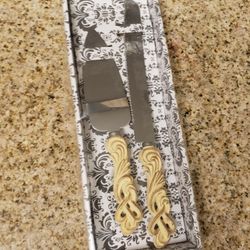 Wedding Cake knife and serve tool