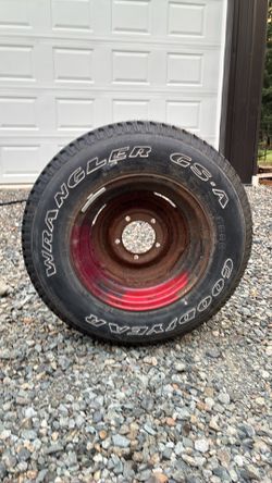 Goodyear Wrangler GSA Tire on Steel Wheel