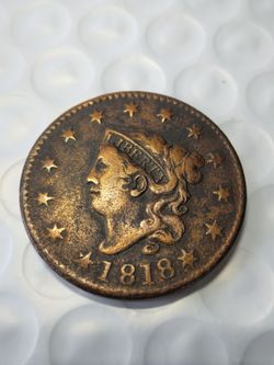 1818 Coronet Head Large Cent VF+