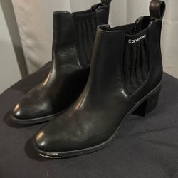 Calvin Klein Black  Ankle Boots 