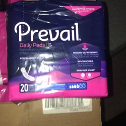  Daily Pads 8 Packs 20 In Each Pack 