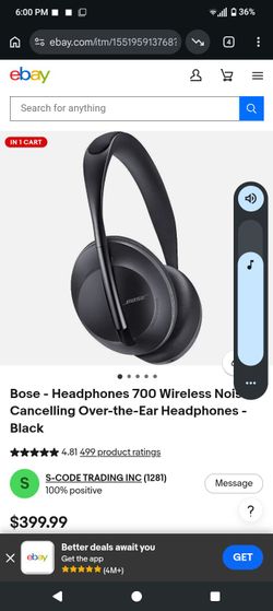 Bose 700 noise cancelling valued @ $400.00