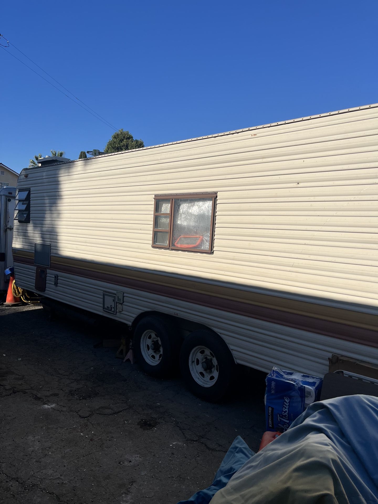 Toy hauler car hauler camper storage bin enclosed trailer