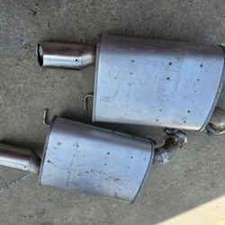 2011–2014 Ford Mustang GT OEM Mufflers (Left & Right) – $140