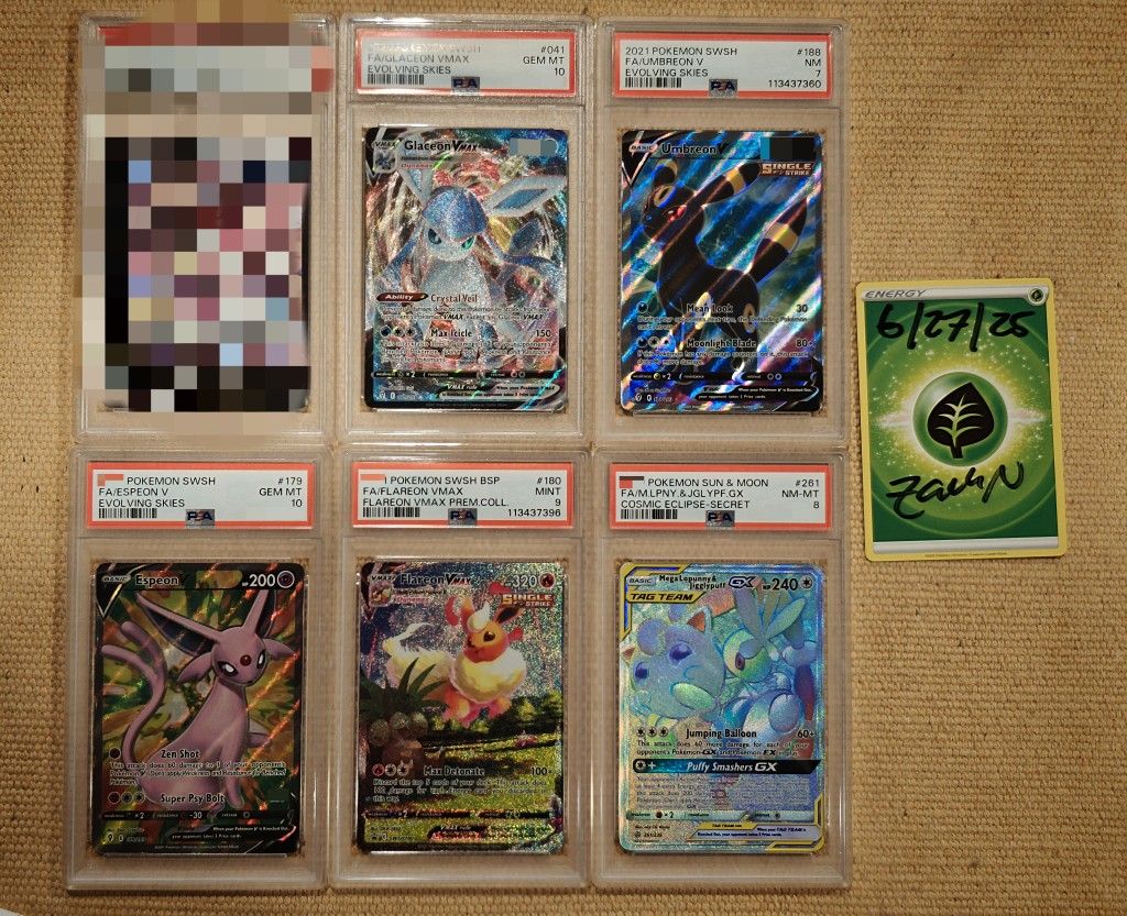 PSA GRADED EEVEELUTIONS & TAG TEAM
