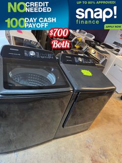 Samsung XL Washer And Dryer Electric