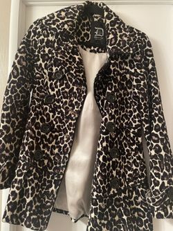 Leopard/Cheetah Print Peacoat - Dollhouse