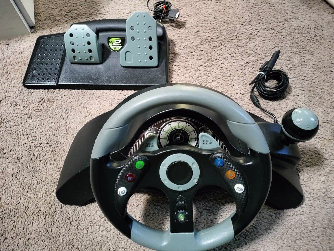 Xbox 360 Racing Wheel and Pedals