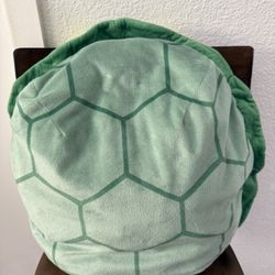 Turtle Green Shell Plush Backpack