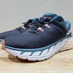 HOKA ONE ONE Women's Gaviota 3 Running Shoes (9.5B) Ombre Blue/Pink