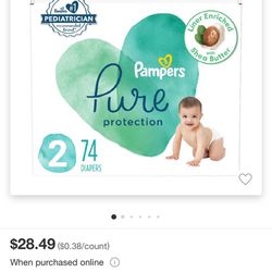Pampers Pure Protection Diapers, Size 2 & 3