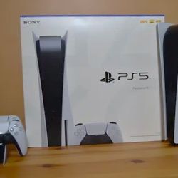 New PS5 Console and Controller Set