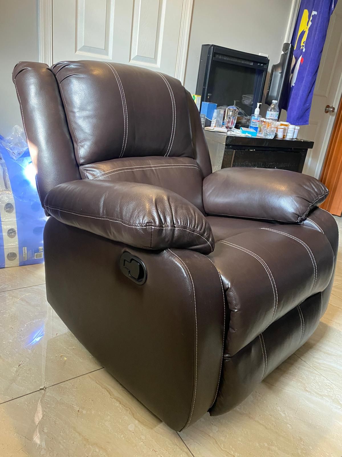 FREE DELIVERY 🚚 AND INSTALLATION - Bladewood Zero Wall Recliner Brown Leather