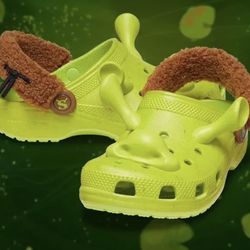DreamWorks Shrek × Crocs Classic Clog / Sz 8/Ogre Green / Brand New /