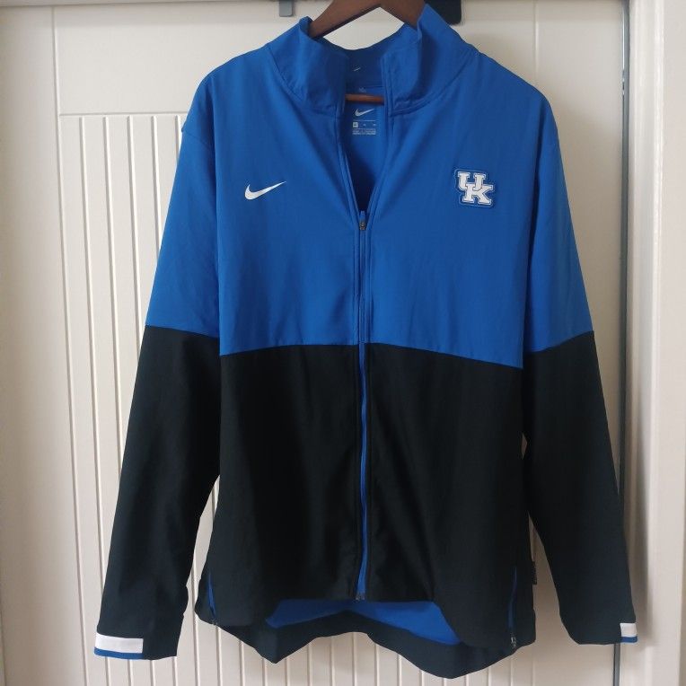 University Of Kentucky Wildcats Men's Nike Colorblock Woven Full-Zip Jacket Royal/Black - XL