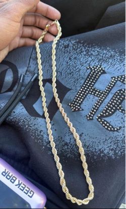 Gold filled rope chain