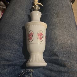 Vintage Milk Glass Jergens Lotion Pump Bottle