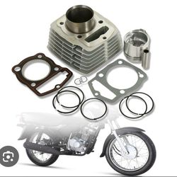 Rings Gasket Cylinder Piston Silver New Kit Aluminum Fit For Honda XL125 SL125