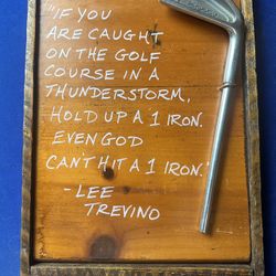 Collectible, golf plaque
