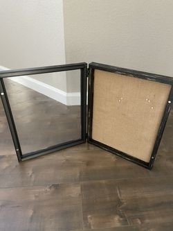 HomeGoods Shadow Box Black Distressed