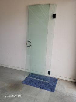 Shower Glass door 28x73.5" and fix 18"Ă—73.5"