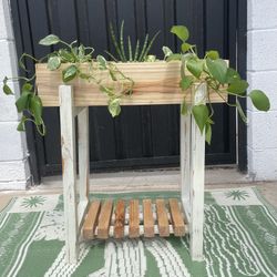 Modern-rustic Planter With Reclaimed Wood
