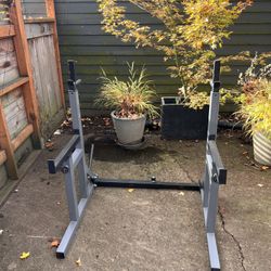 Squat / Bench Weight Rack And Weights