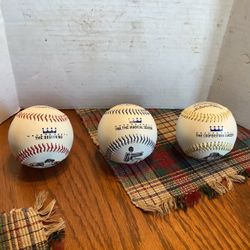 Kansas City Royals George Brett baseballs 3 total all have history stats and have a theme The Beginning 1980 The Magical Season The Cooperstown Career