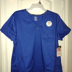 NEW 2XL Genuine Dickies Women Snap Front Medical Top