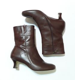 ARRAY Brown Leather Mid-Calf Boot - Size 9.5W