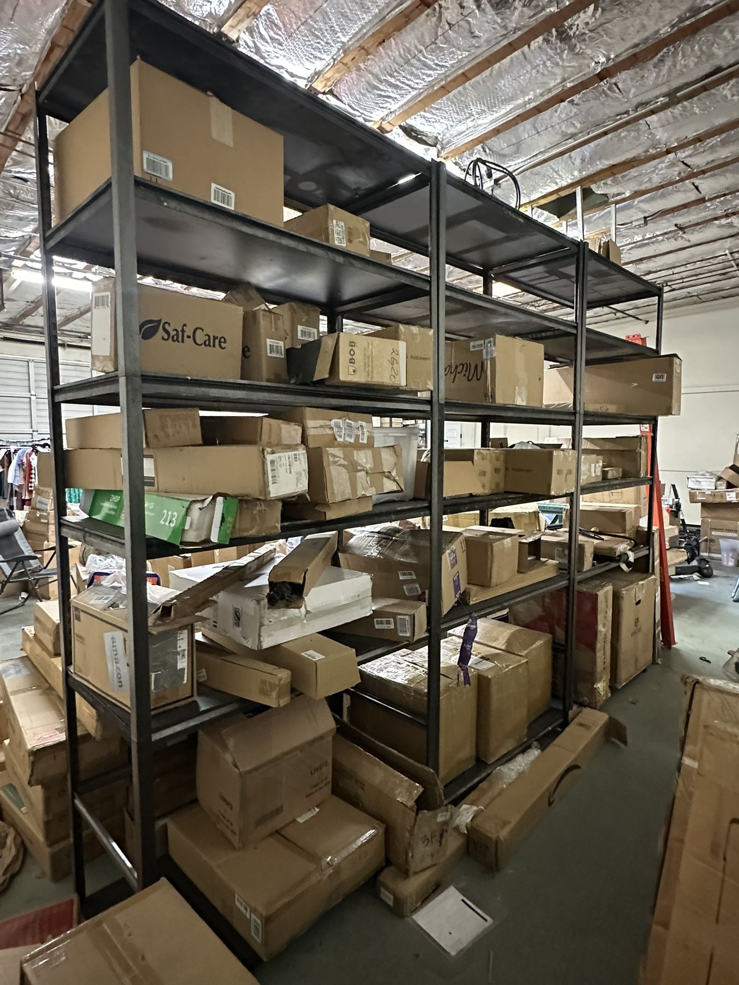 Industrial Warehouse Quality 5 Tier Boltless Shelving Racks Heavy Duty Storage Shelves