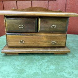 Vintage Wooden Jewelry Box