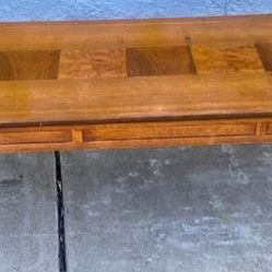 beautiful 1959 Lane burl walnut 2 tone COCKTAIL COFFEE TABLE 