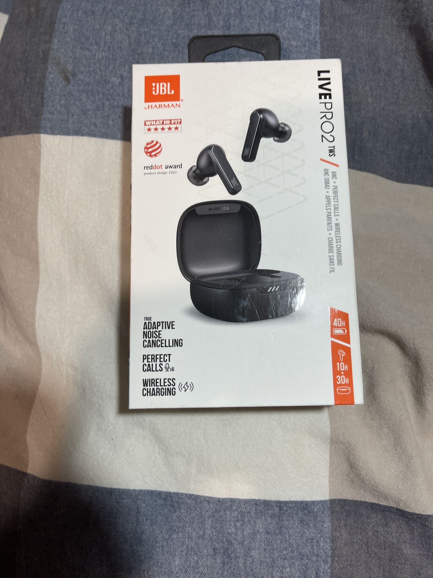 JBL Pro Tour 2 Wireless Bluetooth Headphones Ear Buds MSRP $120 Comes with one set of ear tips