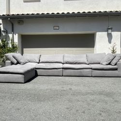 Amazing Cloud Couch Gray Sectional Couch Modular Sofa In Perfect Condition - Free Delivery 🚚 
