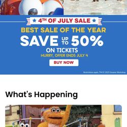 Sesame Place Tickets 